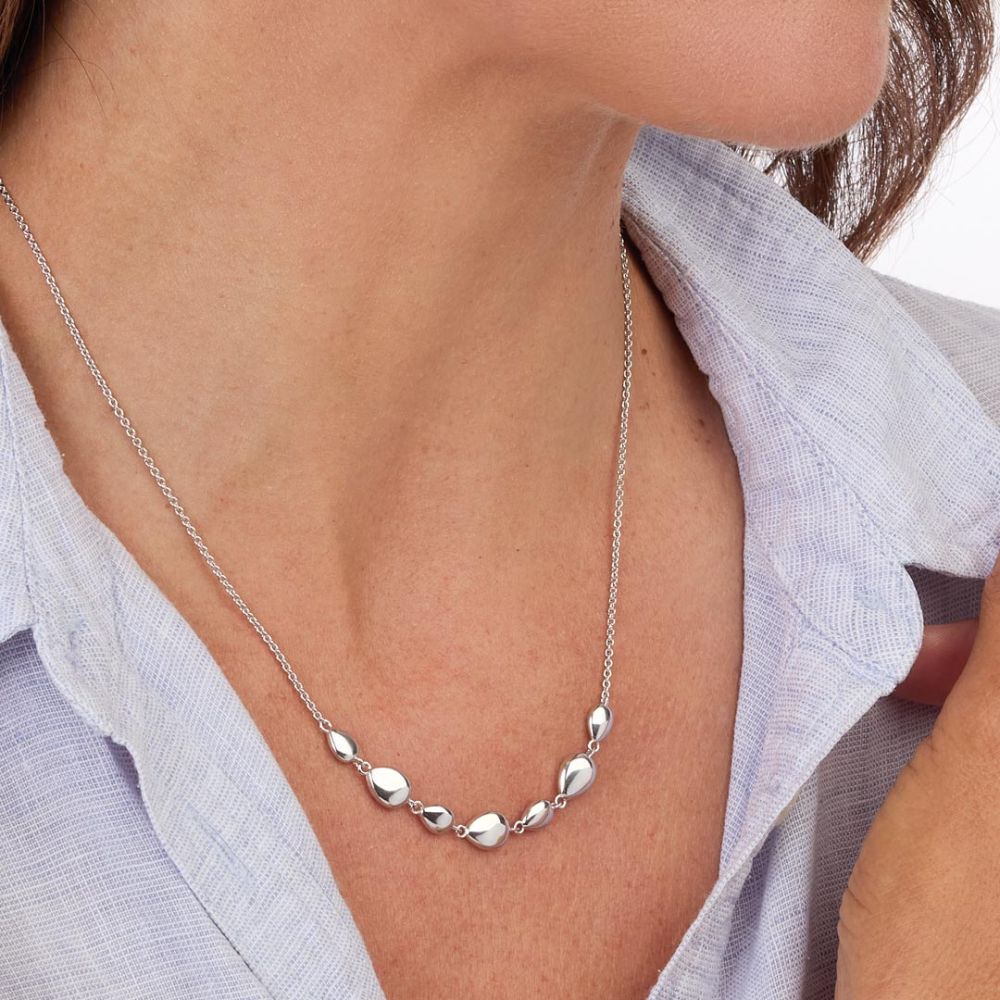 Kit Heath Coast Pebbles Linking Pebbles 18" Necklet 90210RP276124
