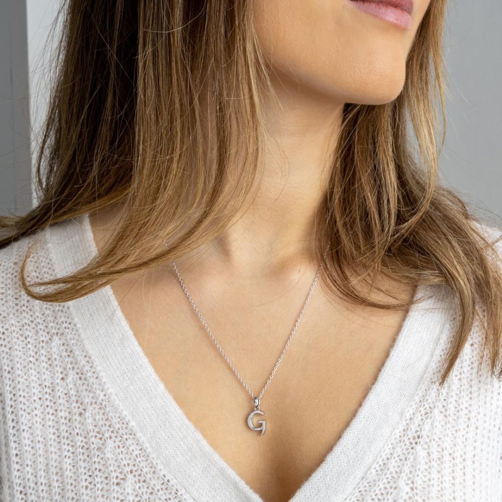 Kit Heath Signature Skript Capital G 18" Necklace 9198RPG276145