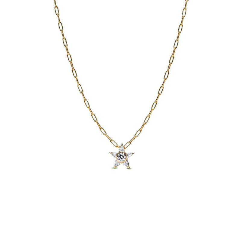 PANDORA 14k Sparkling Star Pendant Necklace 365090C01-45365090C01-45