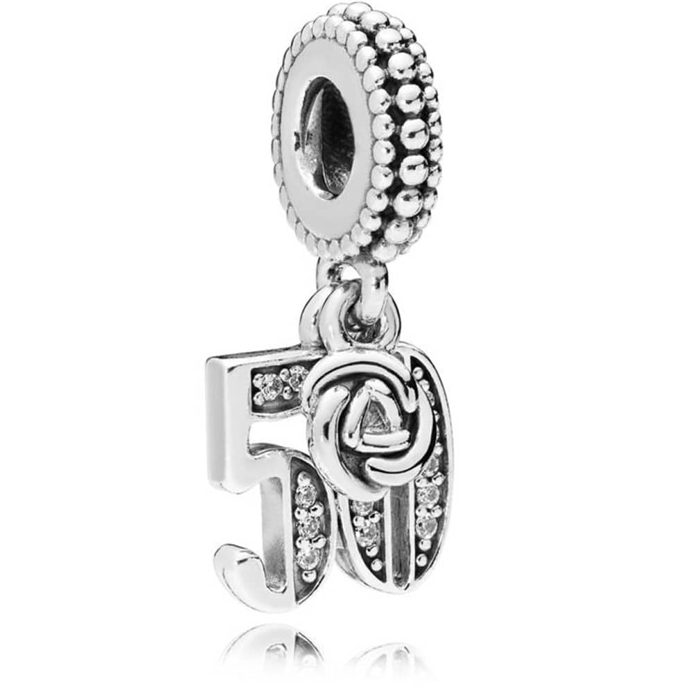 PANDORA 50th Celebration Dangle Charm 797264CZ