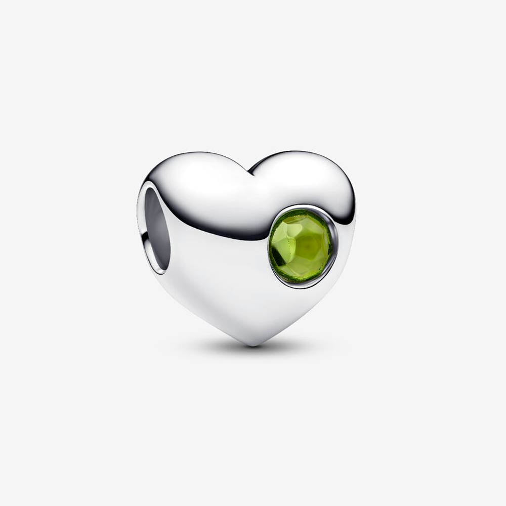 PANDORA August Birthstone Heart Charm 794161C08276362