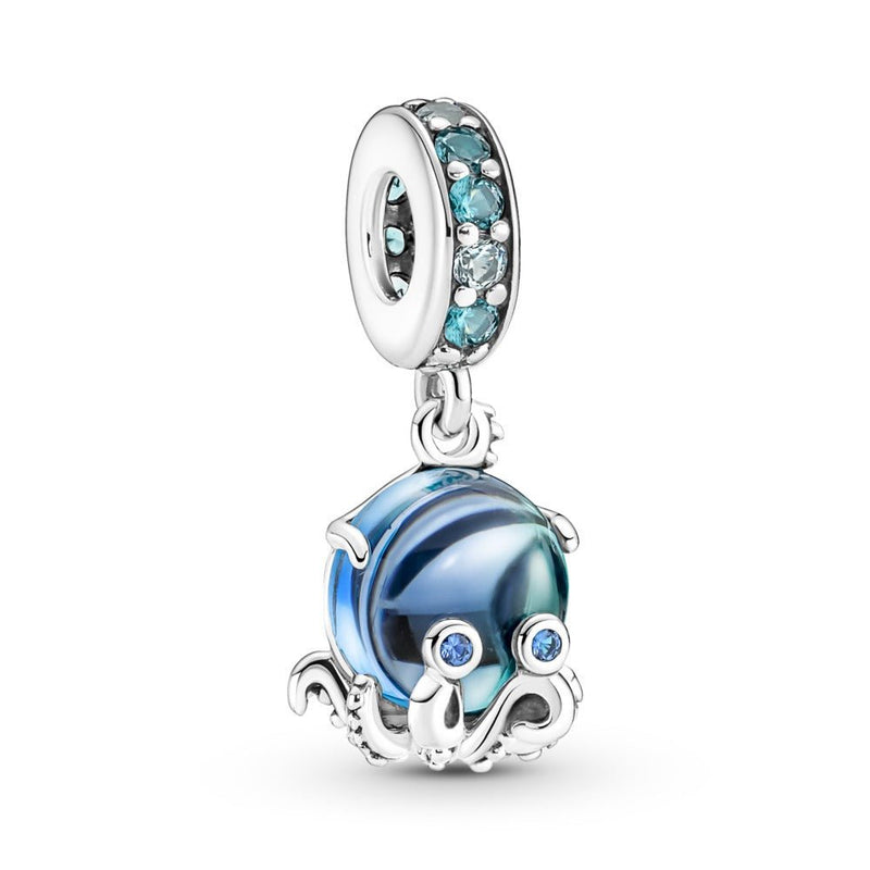 PANDORA Blue Octopus Dangle Charm 791694C01