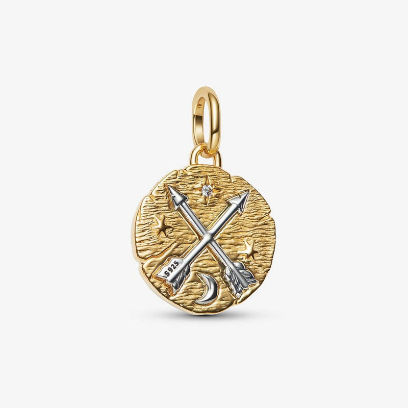 PANDORA Crossing Arrows Medallion Charm 764081C01276325
