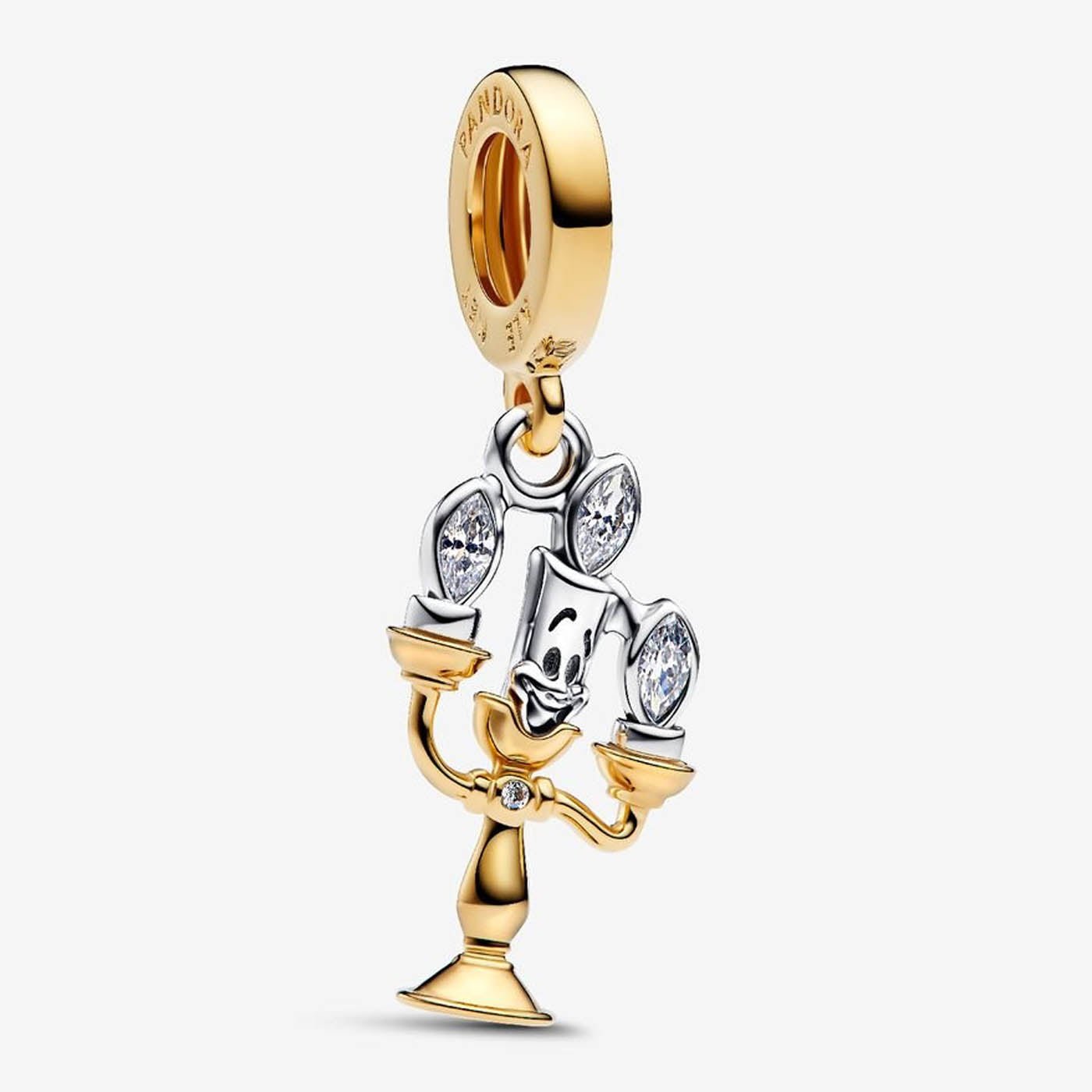 PANDORA Disney Beauty and the Beast Lumiere Dangle Charm 763985C01