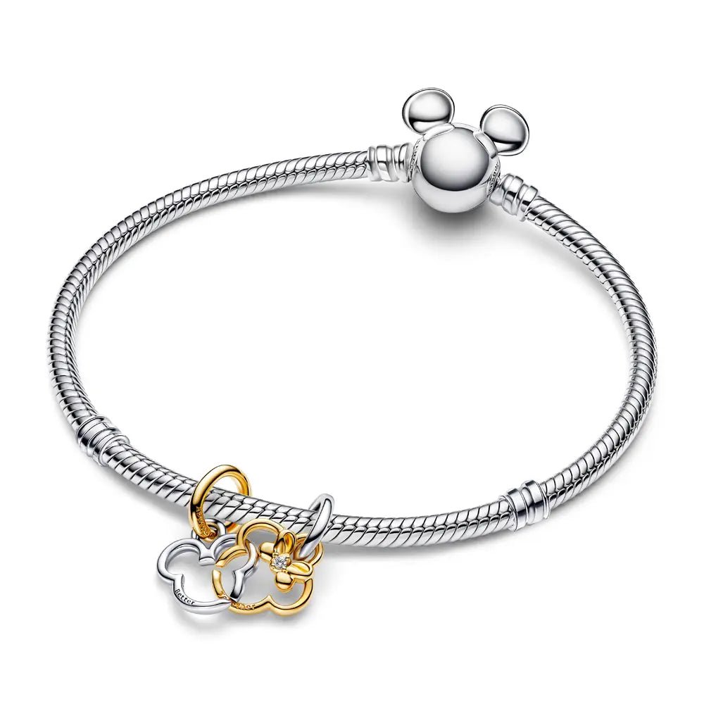 PANDORA Disney Mickey Mouse & Minnie Mouse Splittable Dangle 763650C01