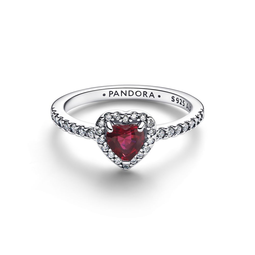PANDORA Elevated Fuchsia Rose Heart Ring 198421C13198421C13