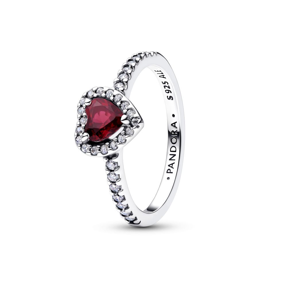 PANDORA Elevated Fuchsia Rose Heart Ring 198421C13198421C13
