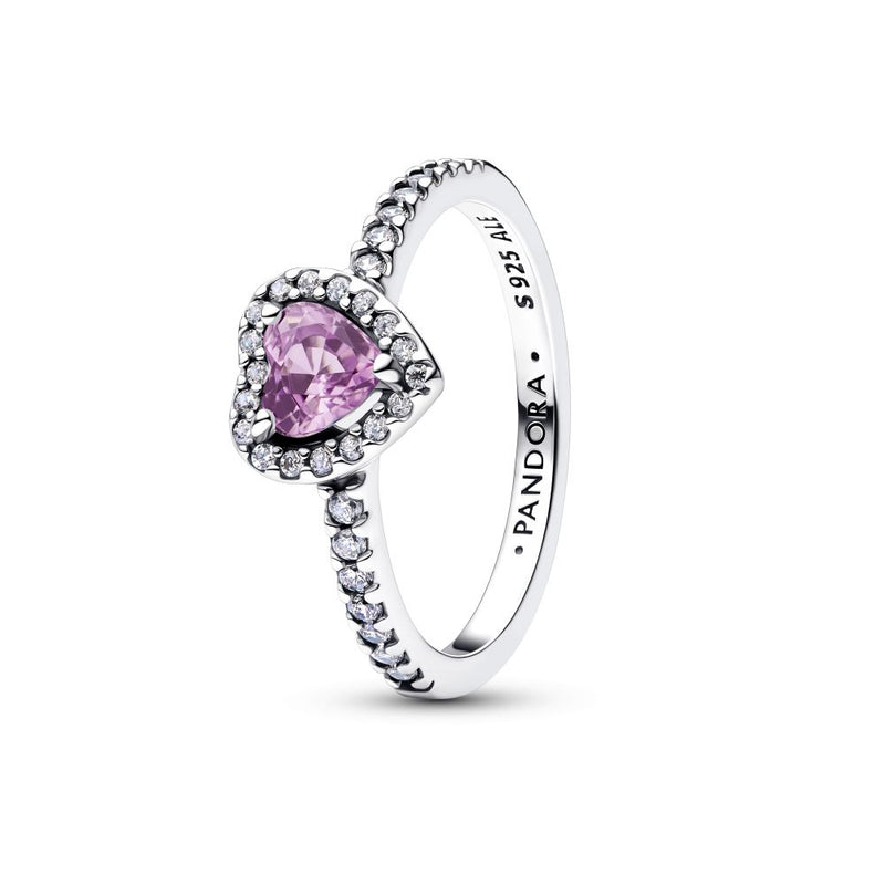 PANDORA Elevated Light Purple Heart Ring 198421C12198421C12