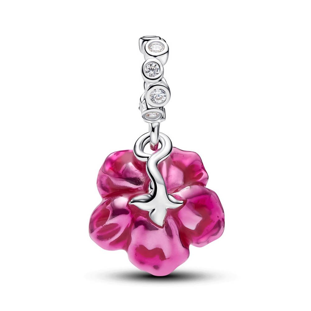 PANDORA Hibiscus Dangle Charm 794698C01794698C01
