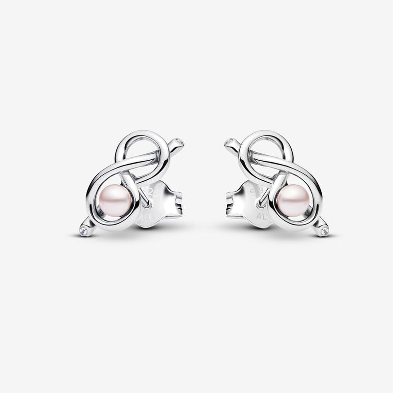 PANDORA Infinity Knot Stud Earrings 293761C01