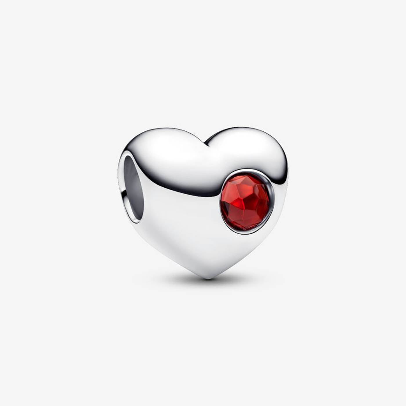 PANDORA January Birthstone Heart Charm 794161C01276355