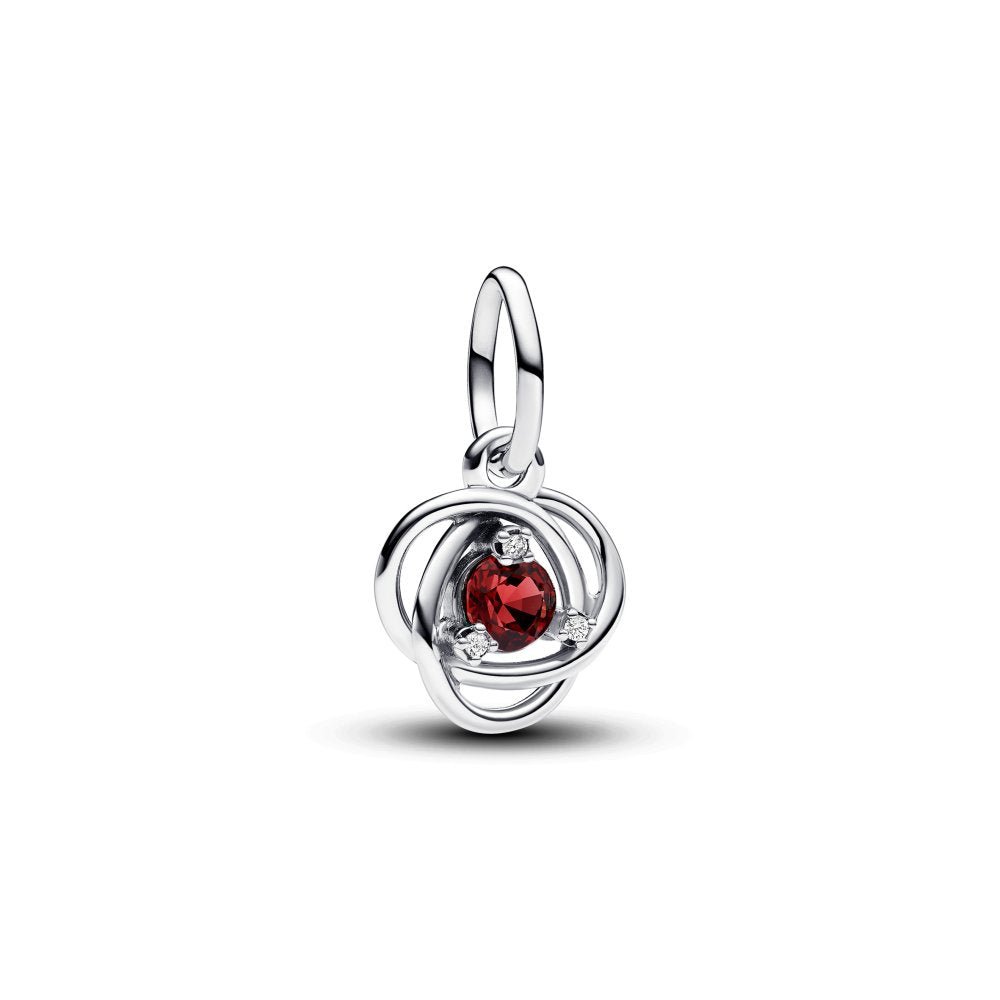 PANDORA July Birthstone Eternity Circle Dangle Charm 793125C07
