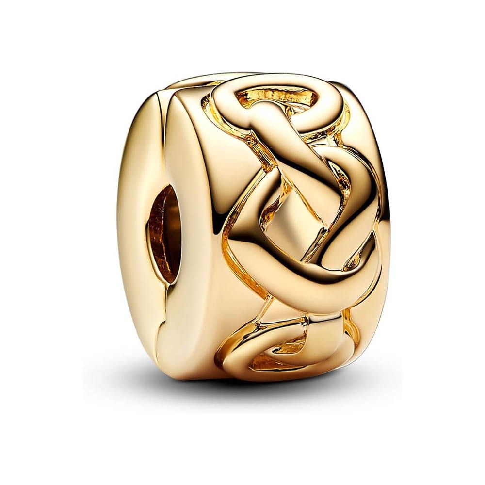 PANDORA Knotted Hearts Clip Charm 768035C00