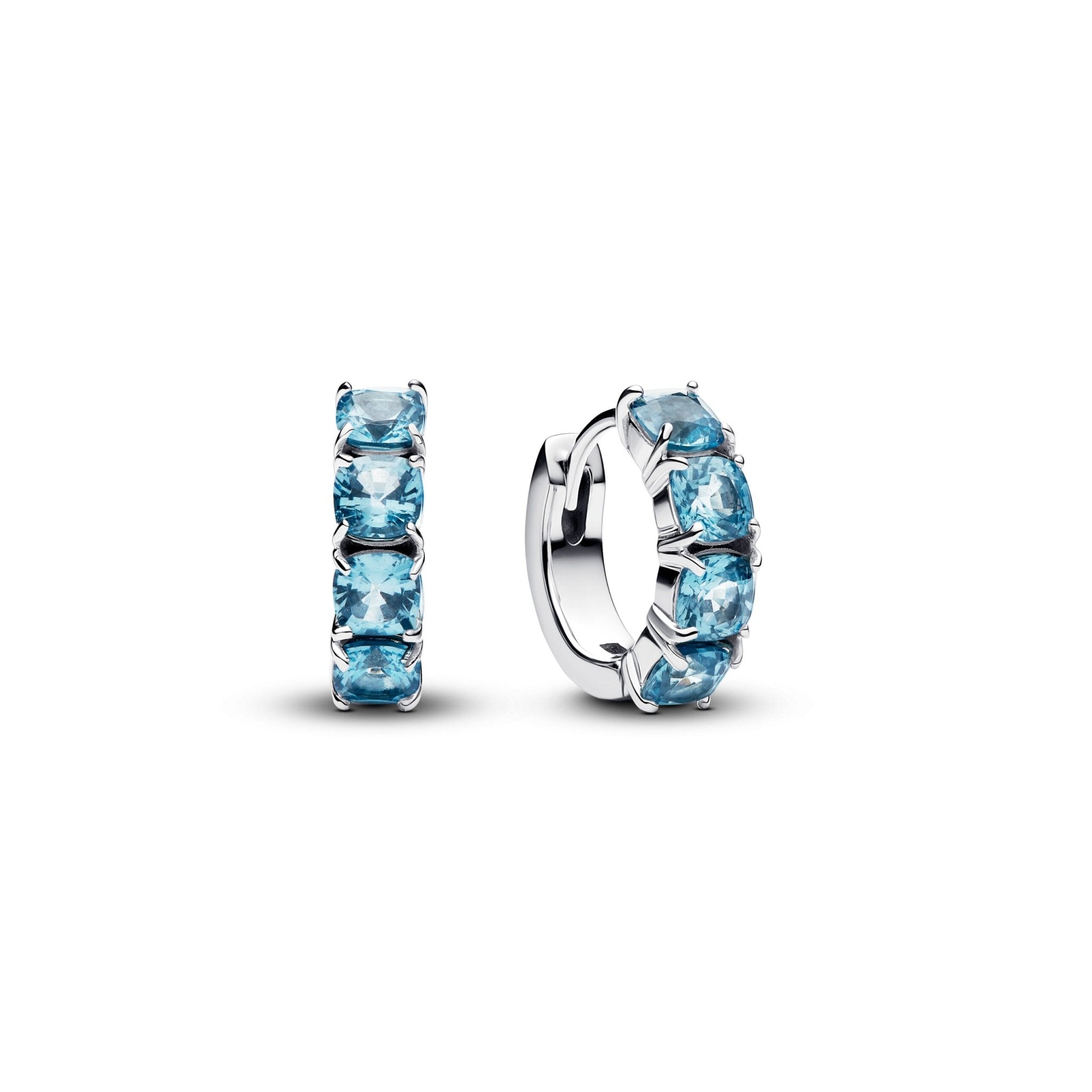 PANDORA Light Blue Hoop Earrings 293851C01