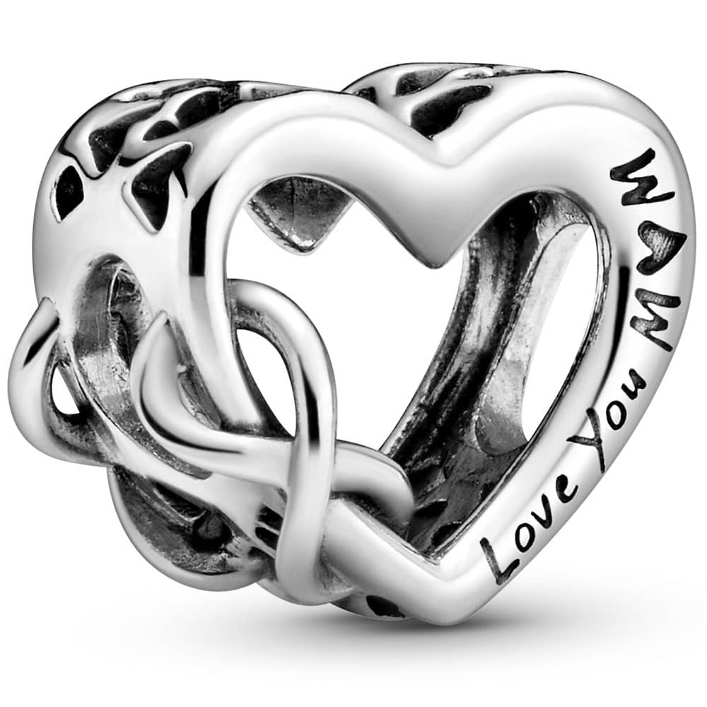 PANDORA Love You Mum Infinity Heart Charm 798825C00