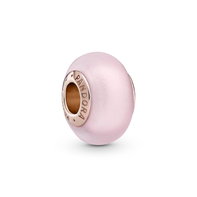 PANDORA Matte Pink Murano Glass Charm 789421C00
