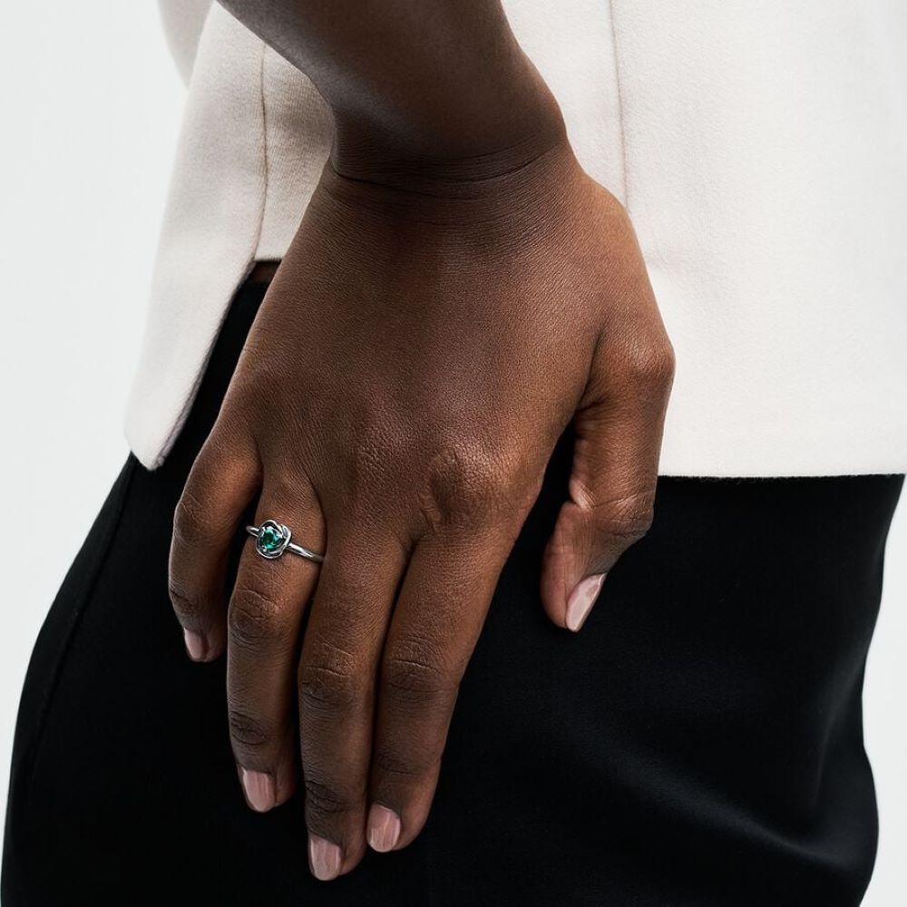 PANDORA May Birthstone Eternity Circle Ring 192993C05