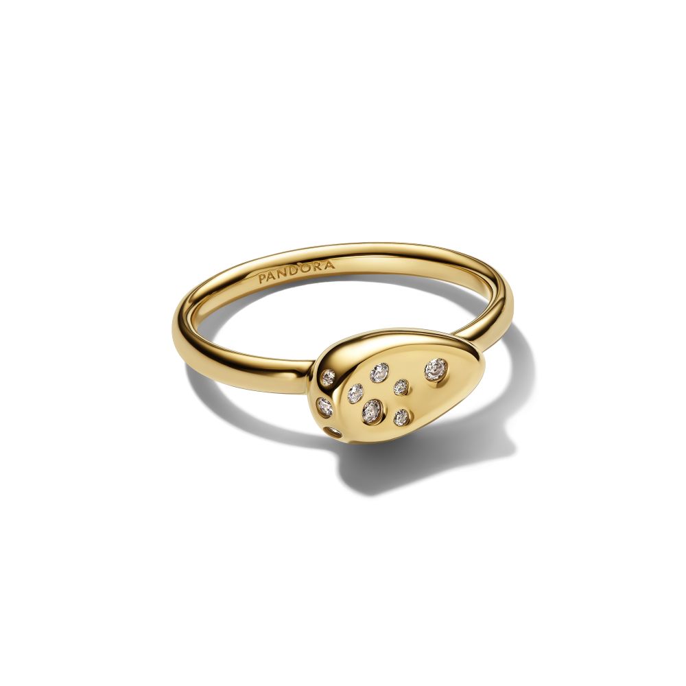 PANDORA Medium Stone - Set Oval Signet Ring 164672C01164672C01