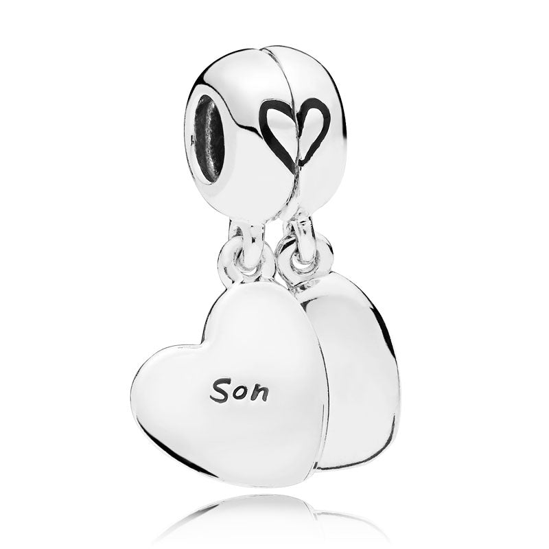 PANDORA Mother & Son Heart Split Dangle Charm 797777EN16