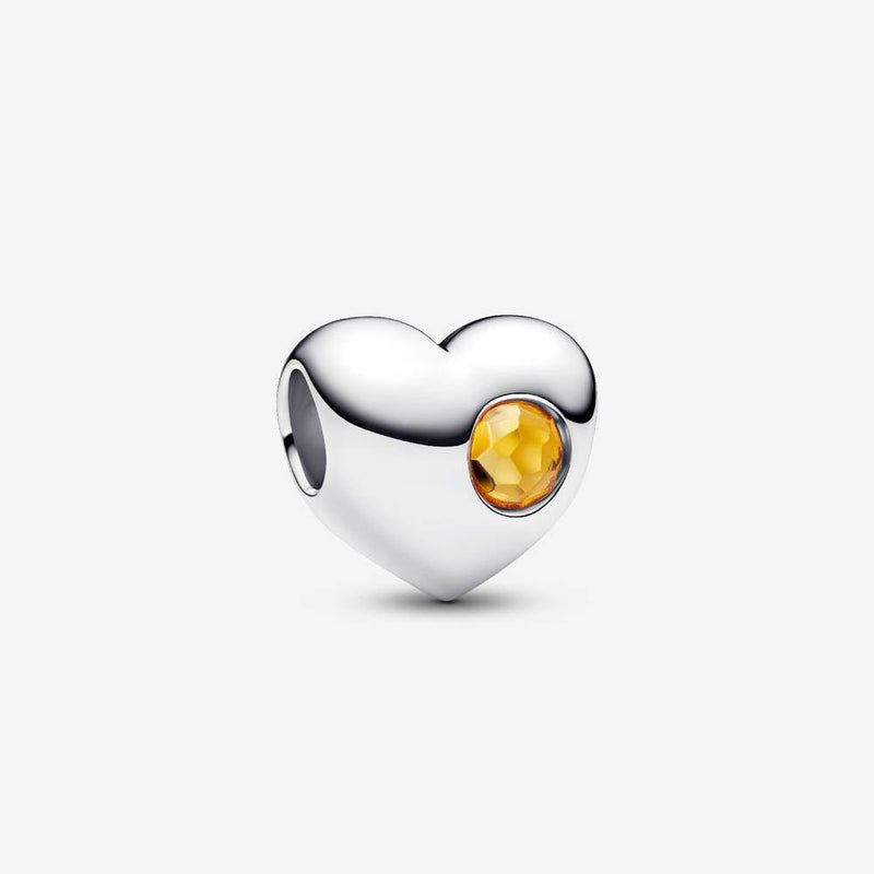 PANDORA November Birthstone Heart Charm 794161C11276365