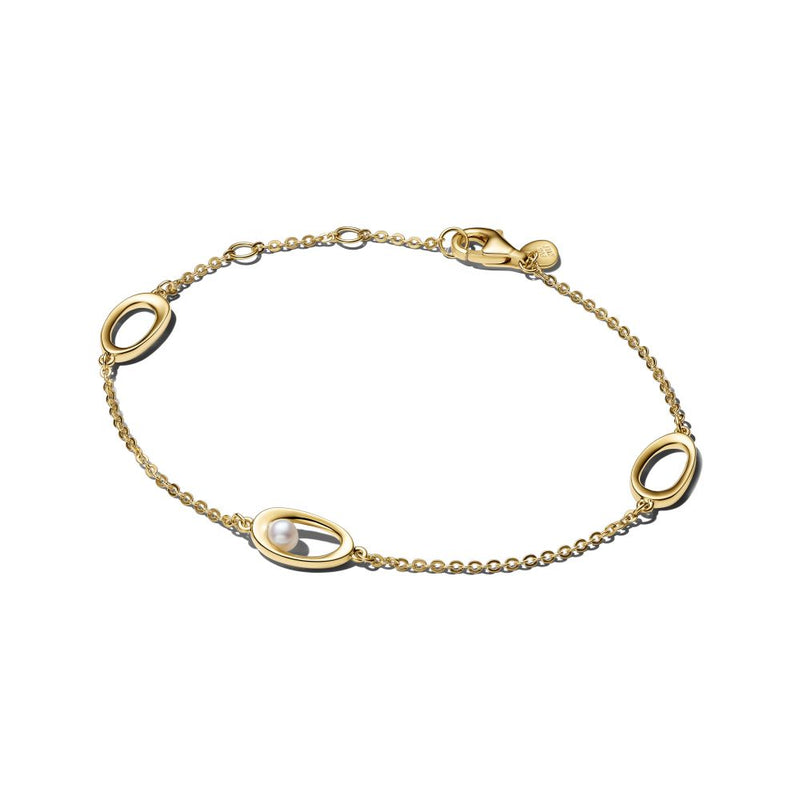 PANDORA Organically Shaped Oval & Treated Freshwater Cultured Pearl Bracelet 564677C01564677C01