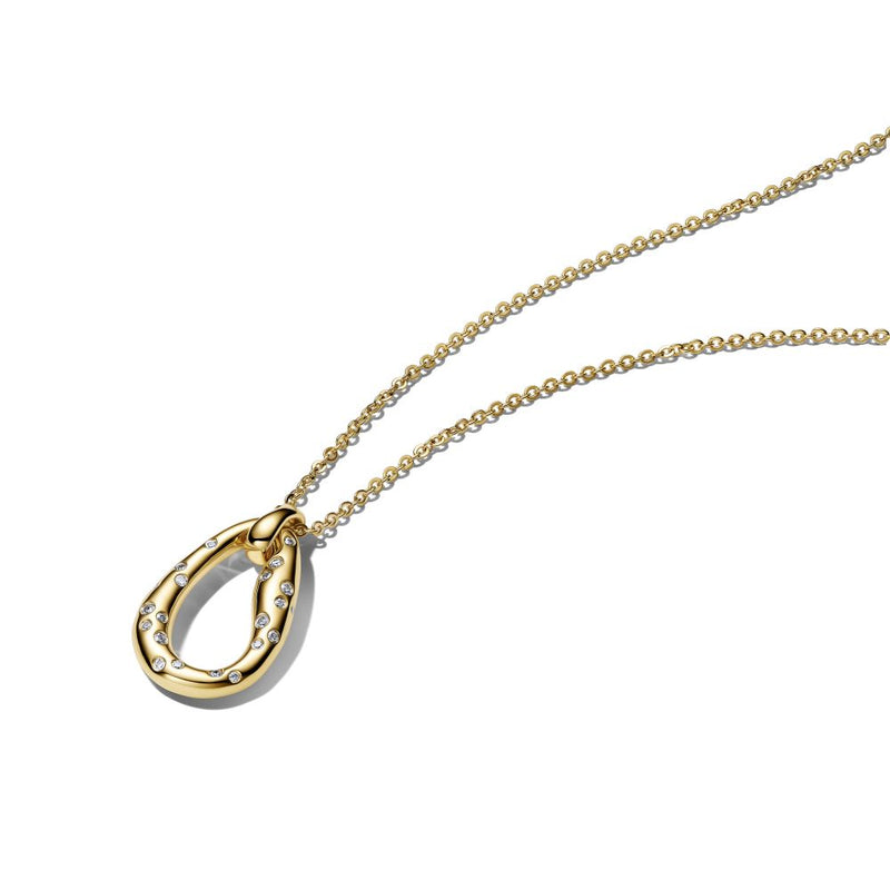 PANDORA Organically Shaped Stone - Set Pendant Necklace 364666C01 - 45364666C01-45