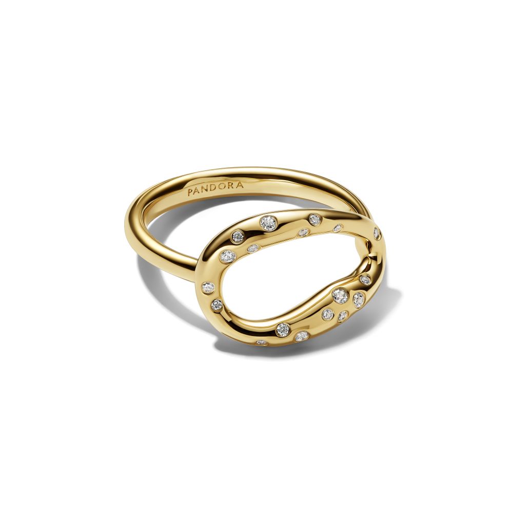 PANDORA Organically Shaped Stone - Set Statement Ring 164676C01164676C01