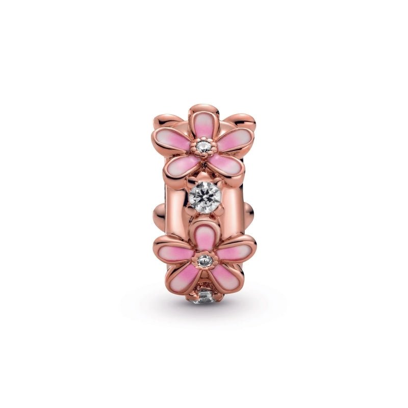 PANDORA Pink Daisy Spacer Clip Charm 788809C01