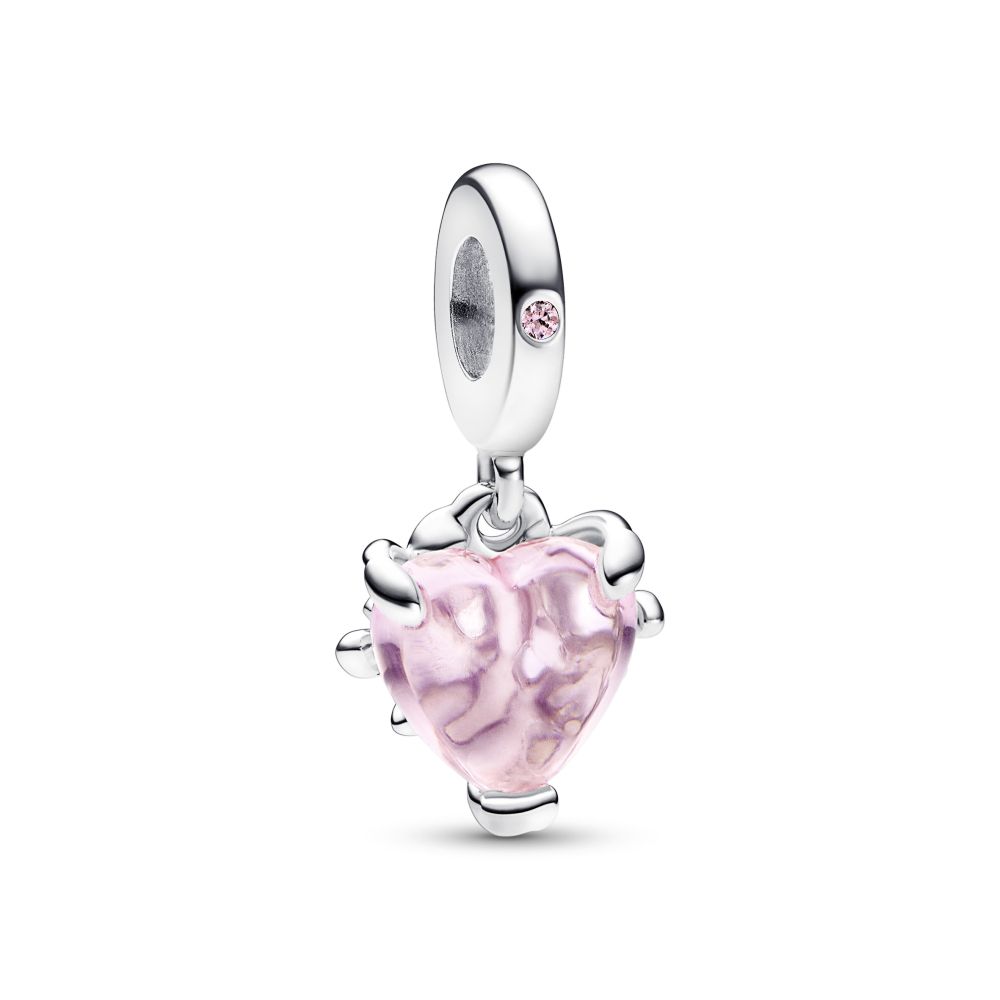 PANDORA Pink Family Tree & Heart Dangle Charm 792654C01