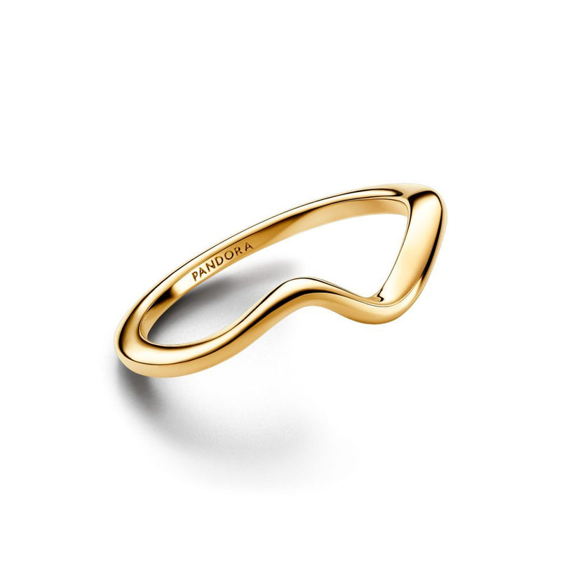 PANDORA Polished Wave Ring 163095C00267459