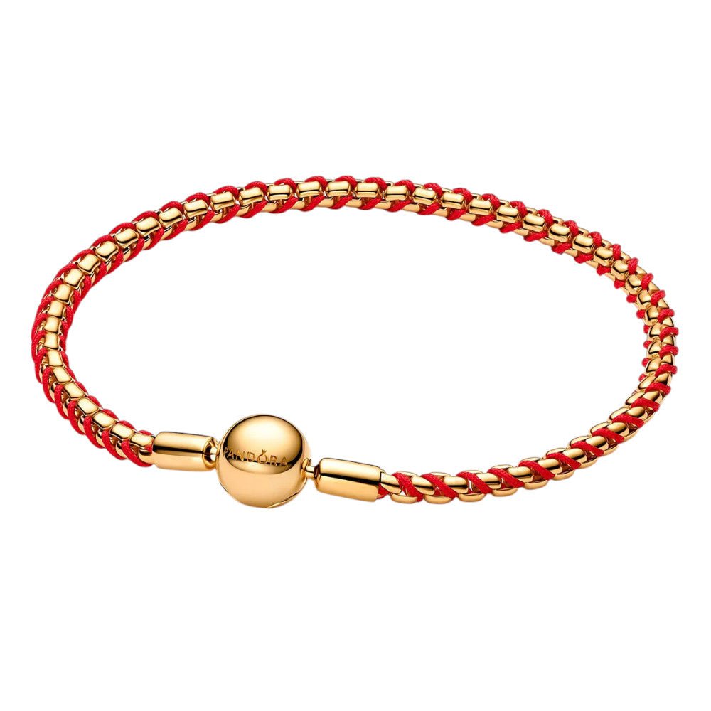 PANDORA Red Cord Box Chain Bracelet 563816C01563816C01
