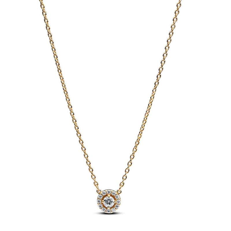 PANDORA Round Pave Halo Pendant Necklace 363548C01 - 45