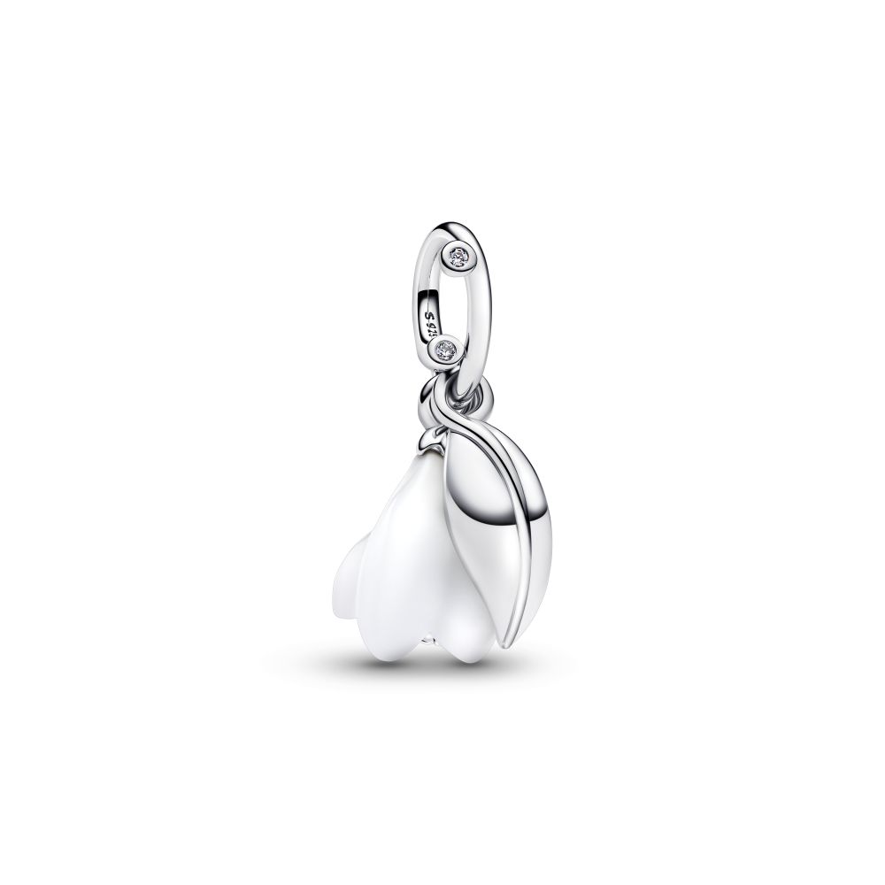 PANDORA Snowdrop Flower Dangle Charm 794239C01
