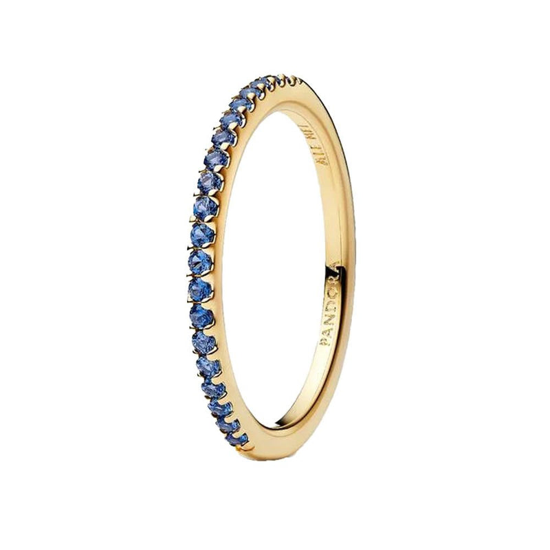 PANDORA Sparkling Blue Half - Eternity Band Ring 162999C02162999C02