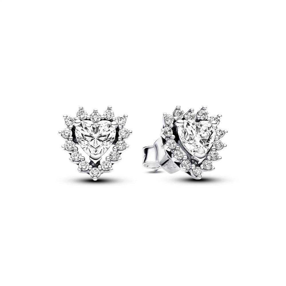 PANDORA Sparkling Heart Halo Stud Earrings 293097C01293097C01