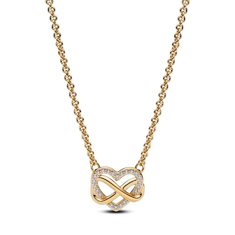 PANDORA Sparkling Infinity Heart Collier Necklace 362666C01-50362666C01-50