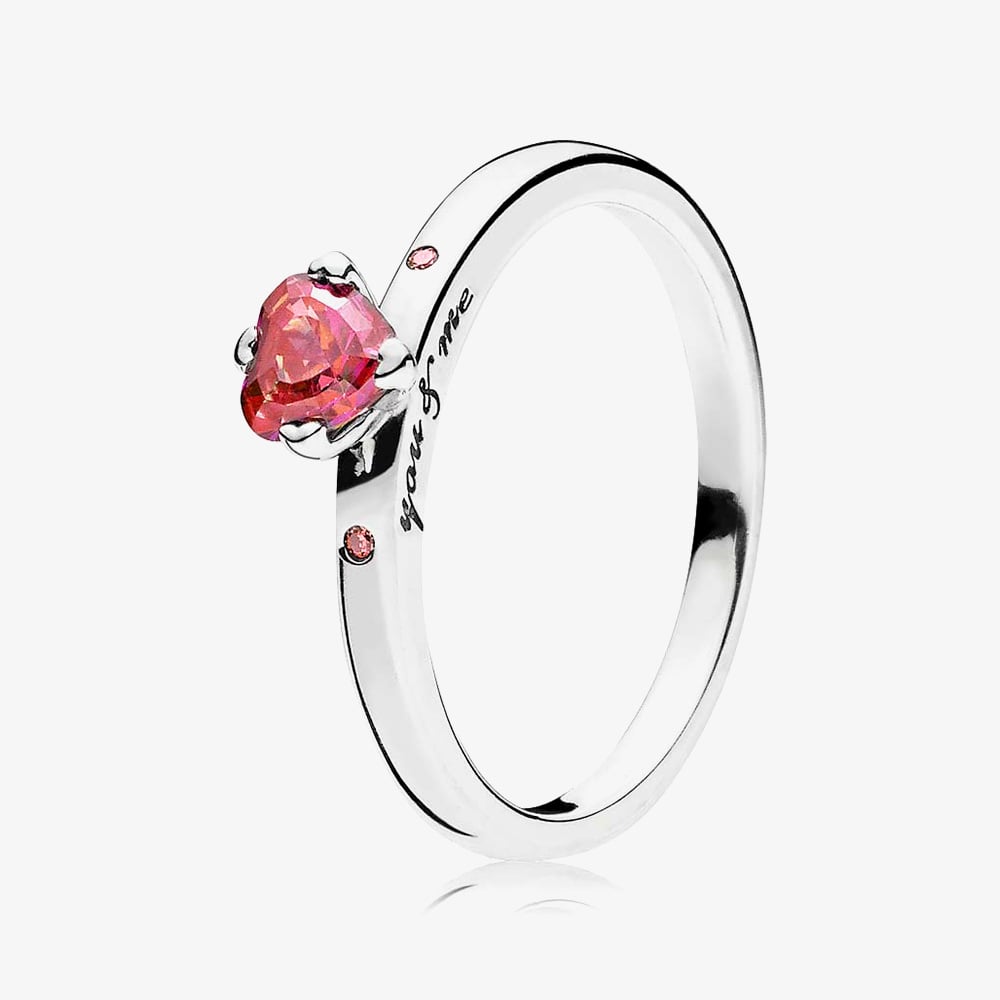 PANDORA Sparkling Red Heart Ring 196574CZRMX196574CZRMX