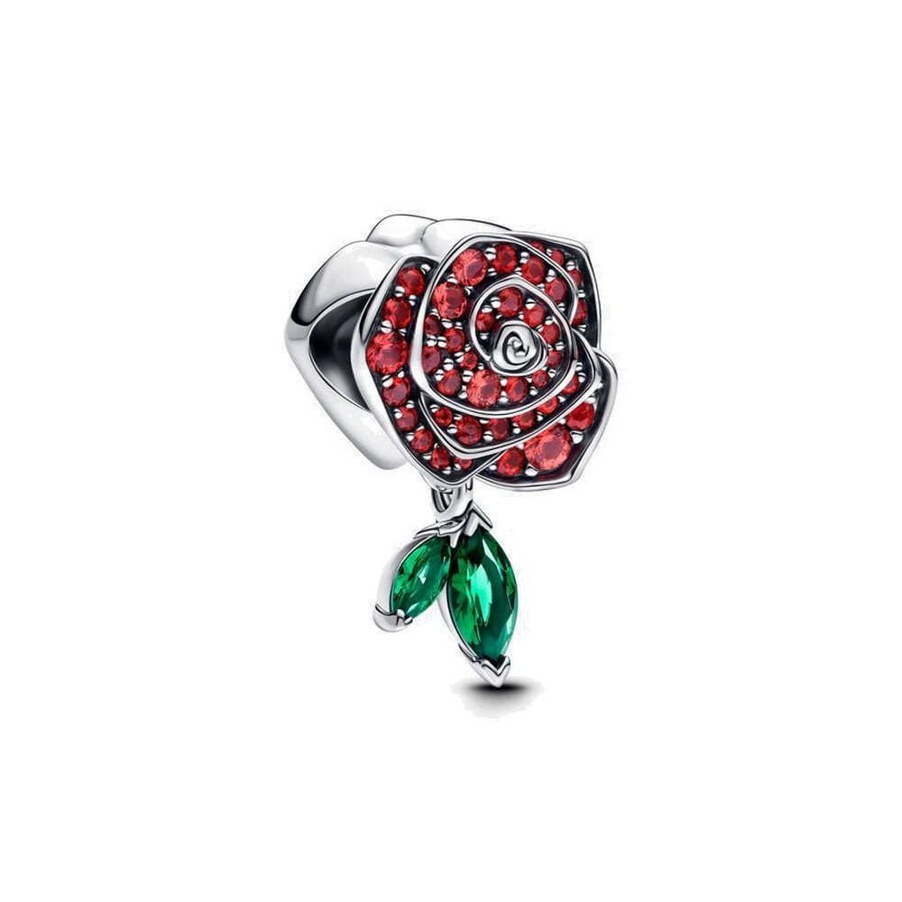 PANDORA Sparkling Rose in Bloom Charm 793201C02
