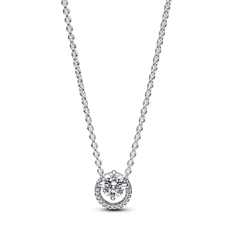PANDORA Sparkling Round Halo Pendant Collier Necklace 391174C01-45267589