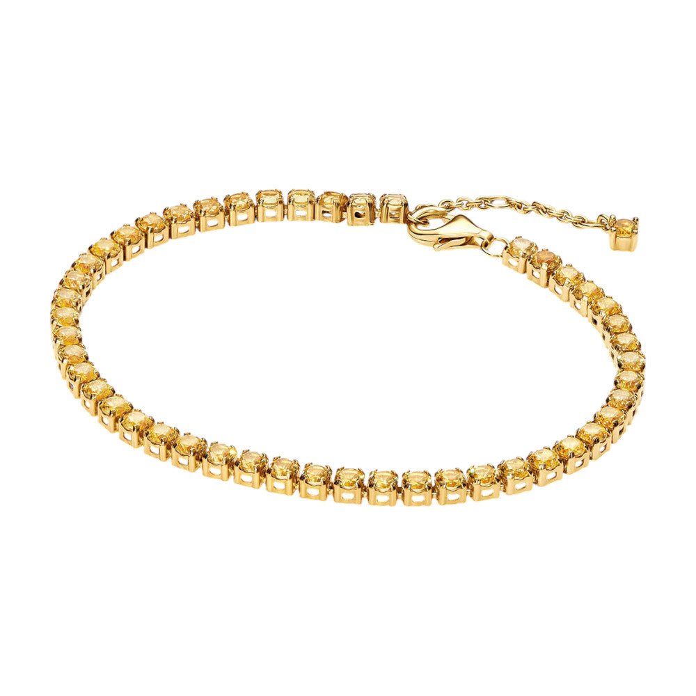 PANDORA Sparkling Yellow Tennis Bracelet 561469C03