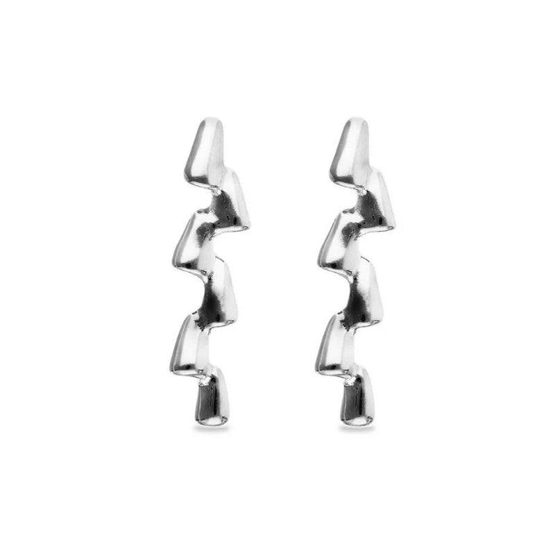 UNOde50 Elongated Zigzag Drop Earrings PEN1074MTL0000U