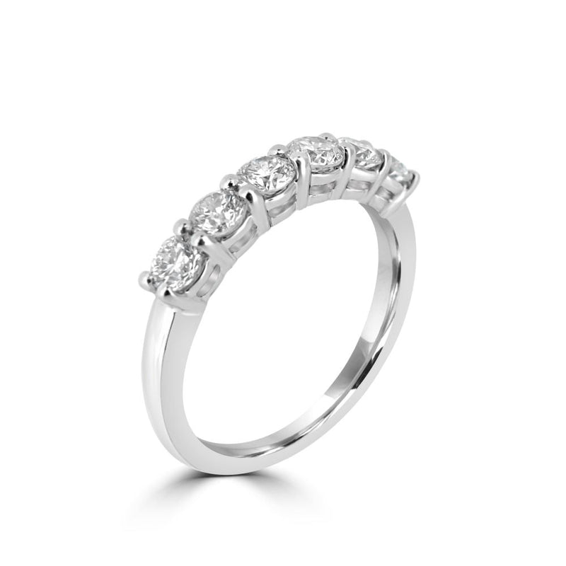 Platinum 0.75ct Diamond Half Eternity RingRN7775