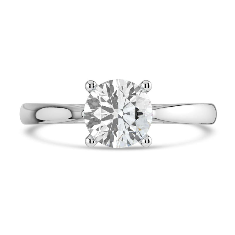 Platinum 0.96ct Diamond Solitaire RingRN11696