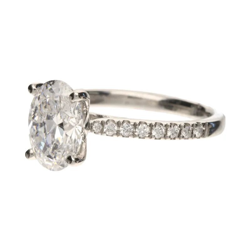 Platinum 2ct Oval Lab Grown Diamond Ring271515