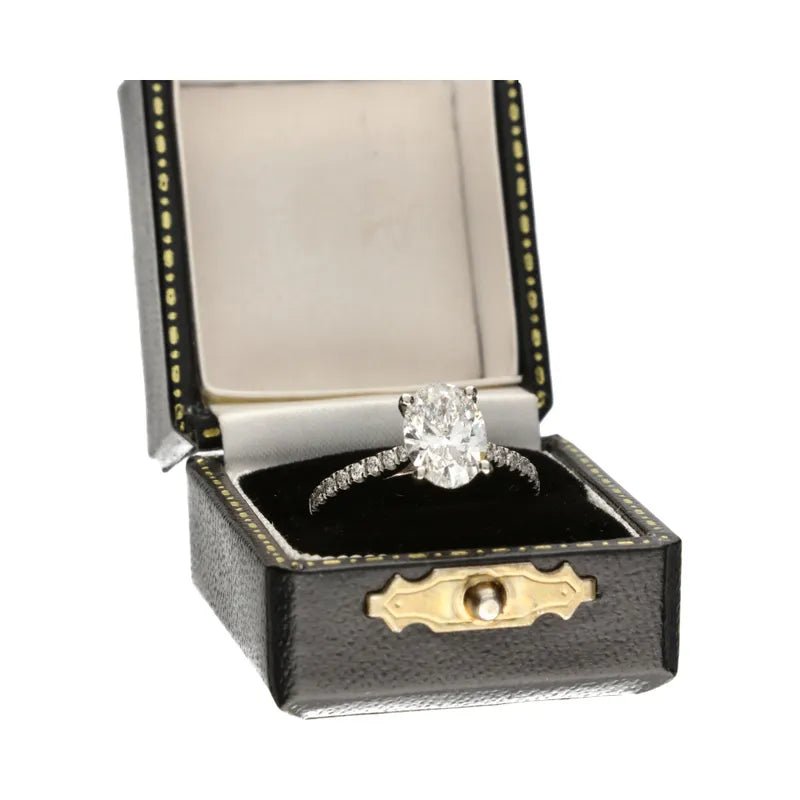 Platinum 2ct Oval Lab Grown Diamond Ring271515