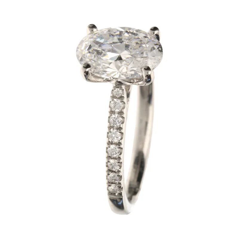 Platinum 2ct Oval Lab Grown Diamond Ring271515