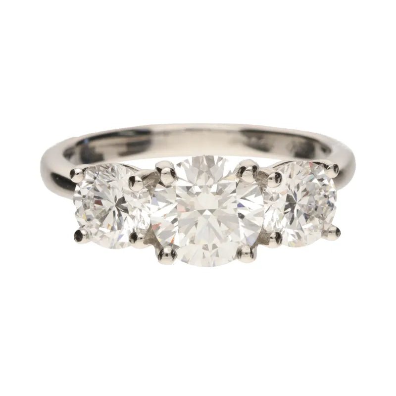 Platinum 3 Stone 2.50ct Lab Grown Diamond Ring271514