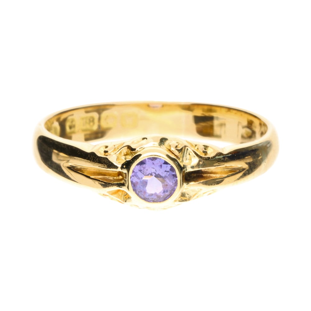 Pre - Owned 18ct Yellow Gold Tanzanite Ring