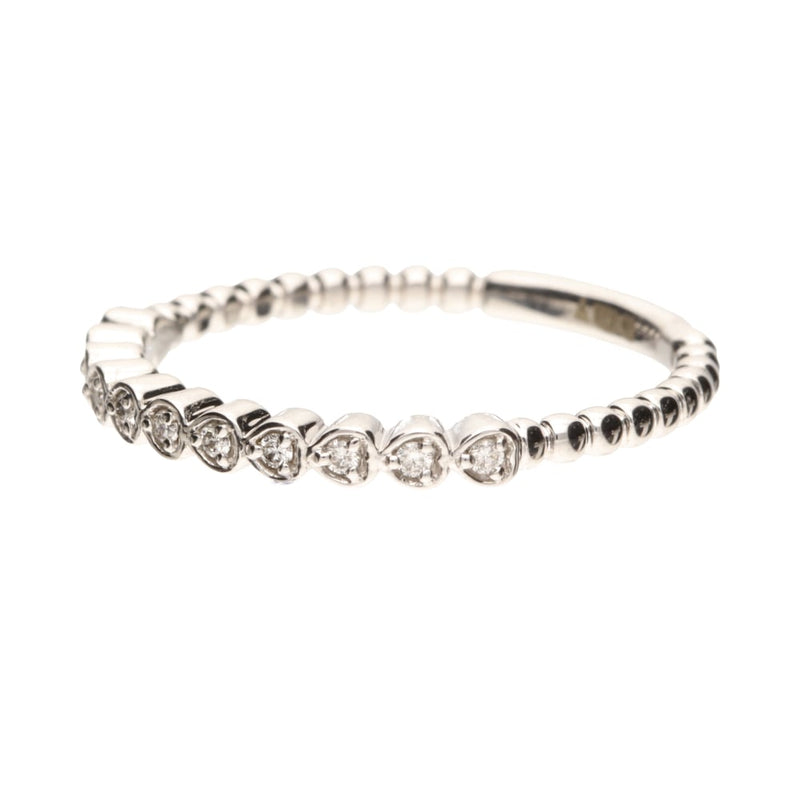 Pre - Owned 9ct White Gold Diamond Bubble Eternity Ring