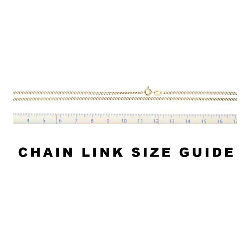 Pre - Owned 9ct Yellow Gold Curb Chain 17inch2026W34-15-10